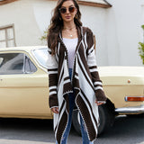 Irregular Long Sleeve Sweater Coat